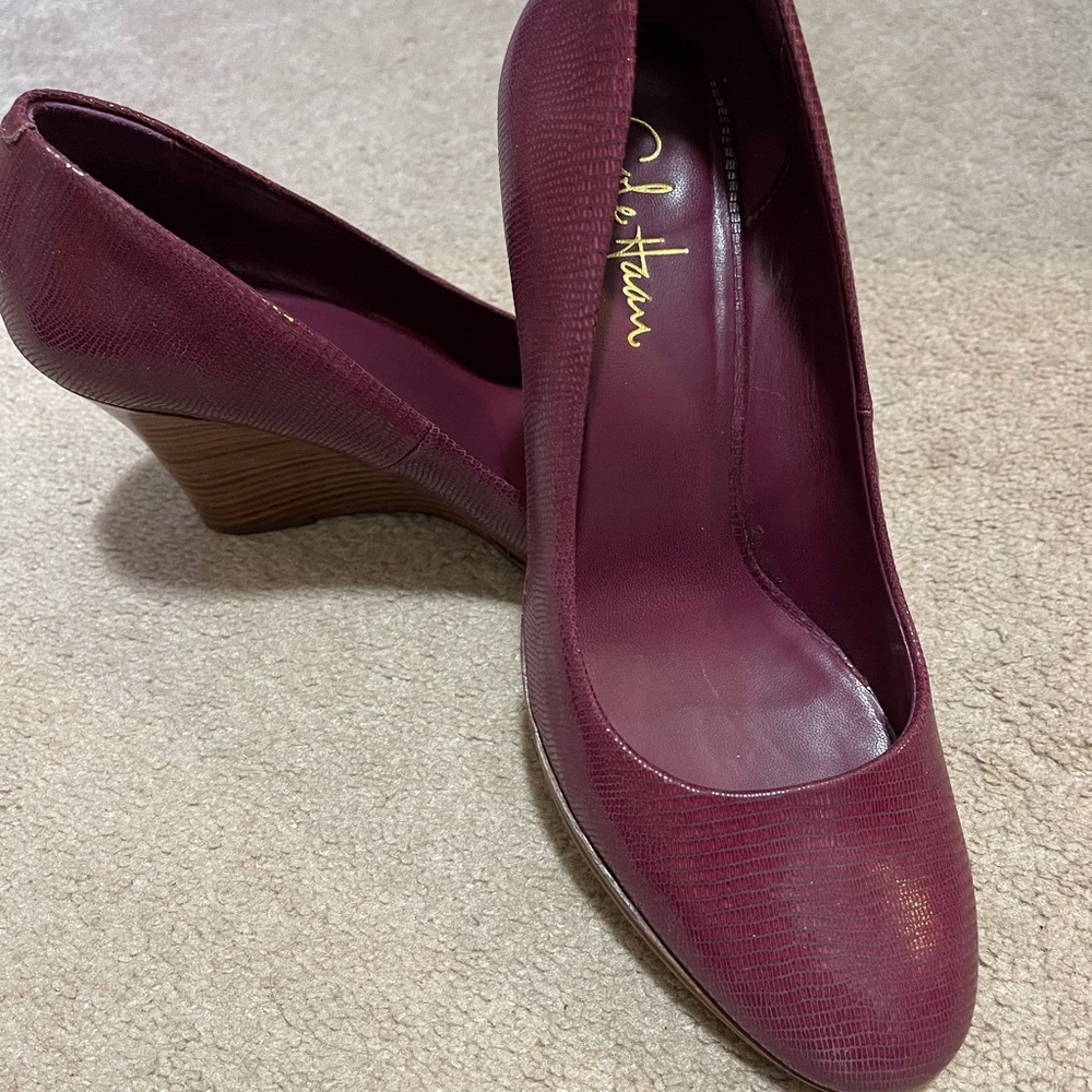 Cole Haan leather wedge